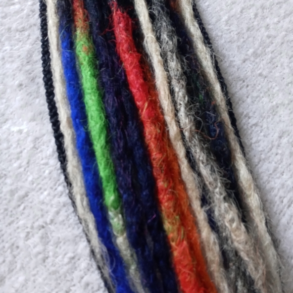 Black colorful rainbow ombre Loc extensions - Picture 5 of 10